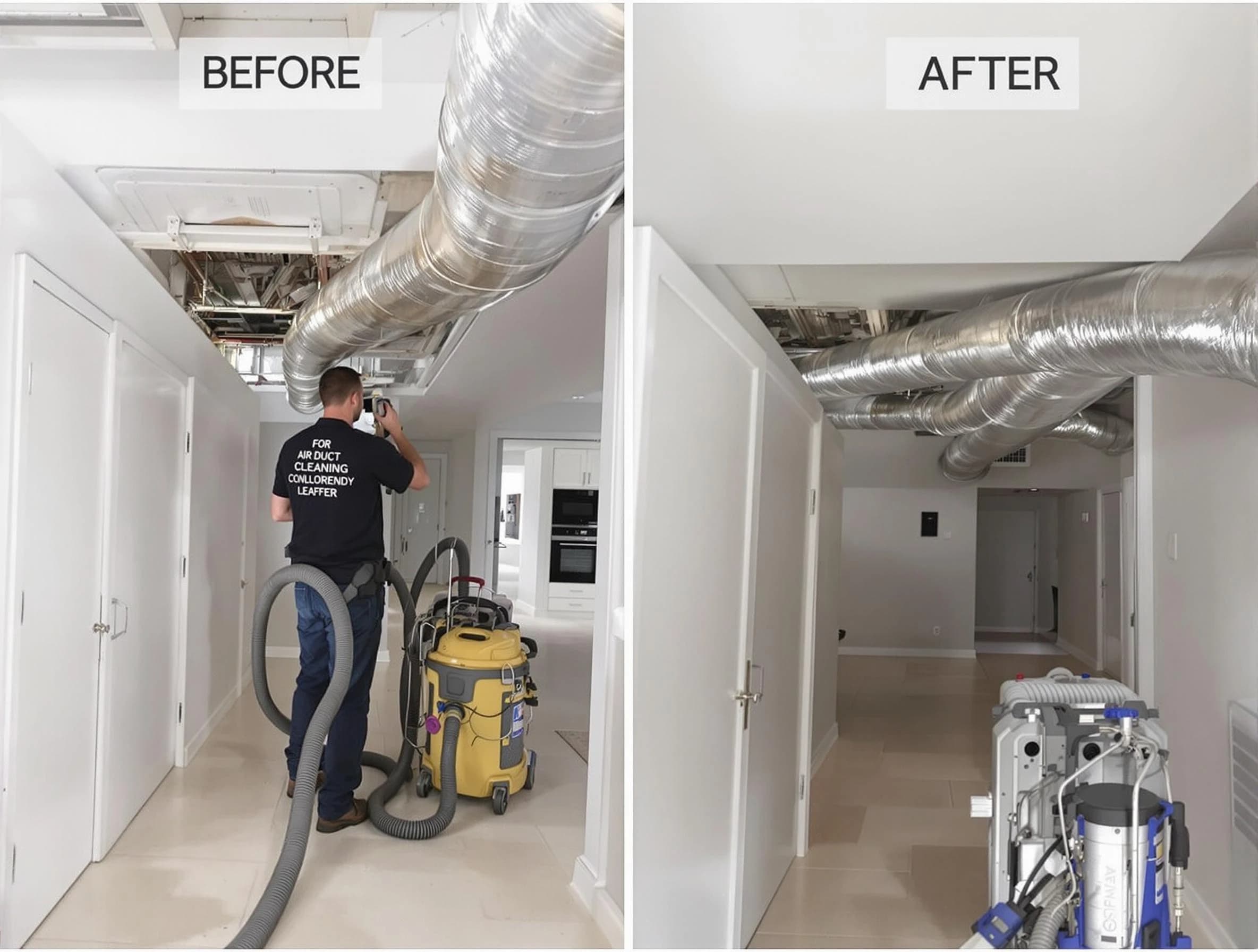 Columbiana Air Duct Cleaning professional performing thorough air duct cleaning in Columbiana