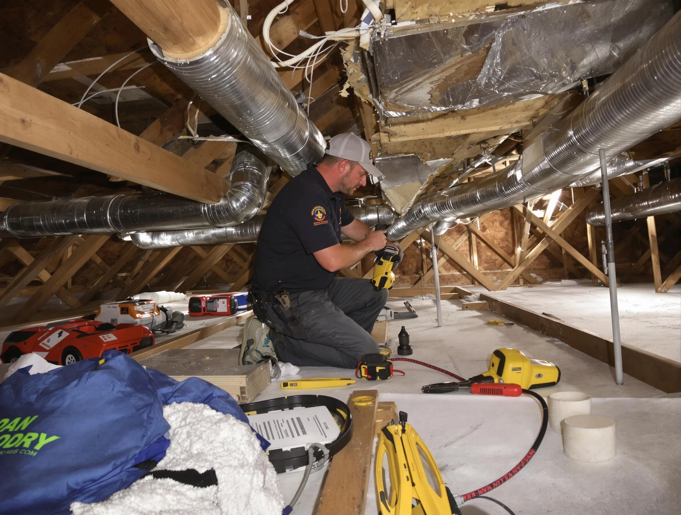 Professional air duct repair by Columbiana Air Duct Cleaning in Columbiana
