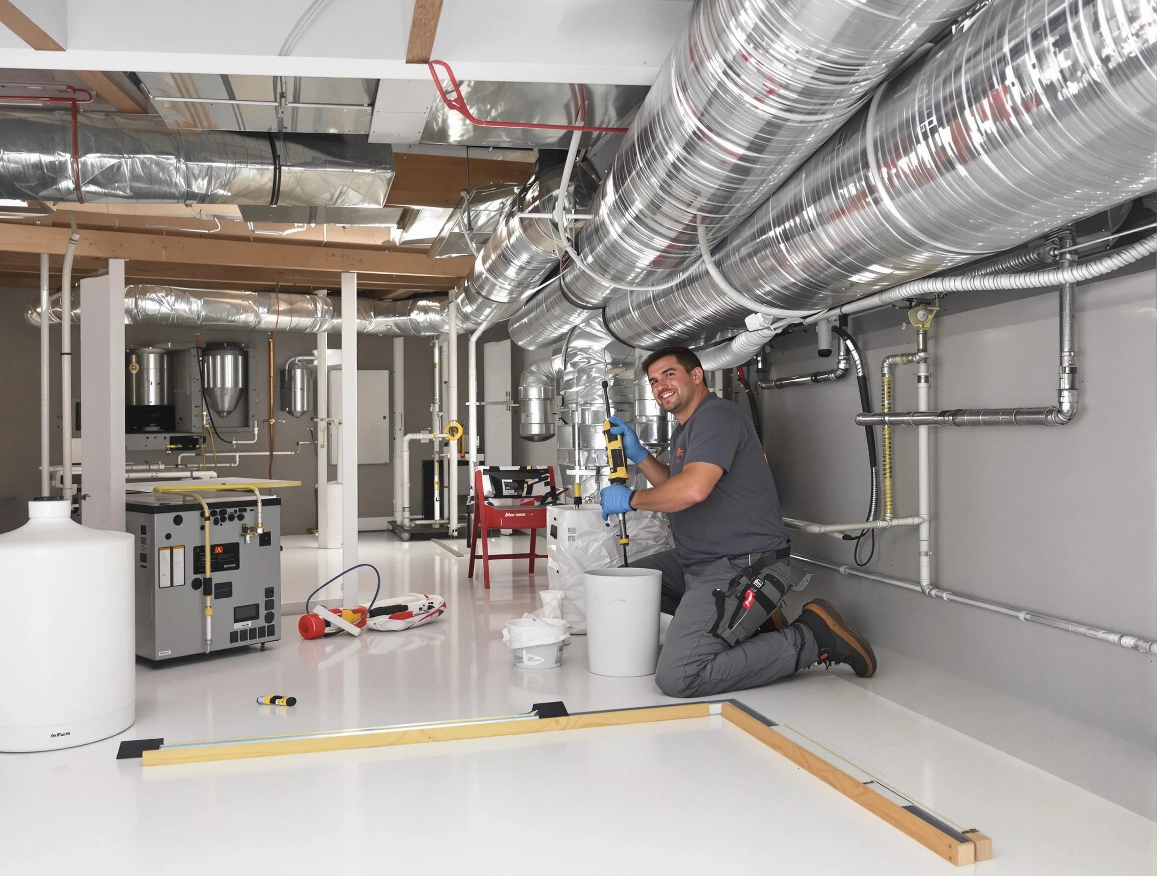 Professional duct sealing service by Columbiana Air Duct Cleaning in Columbiana