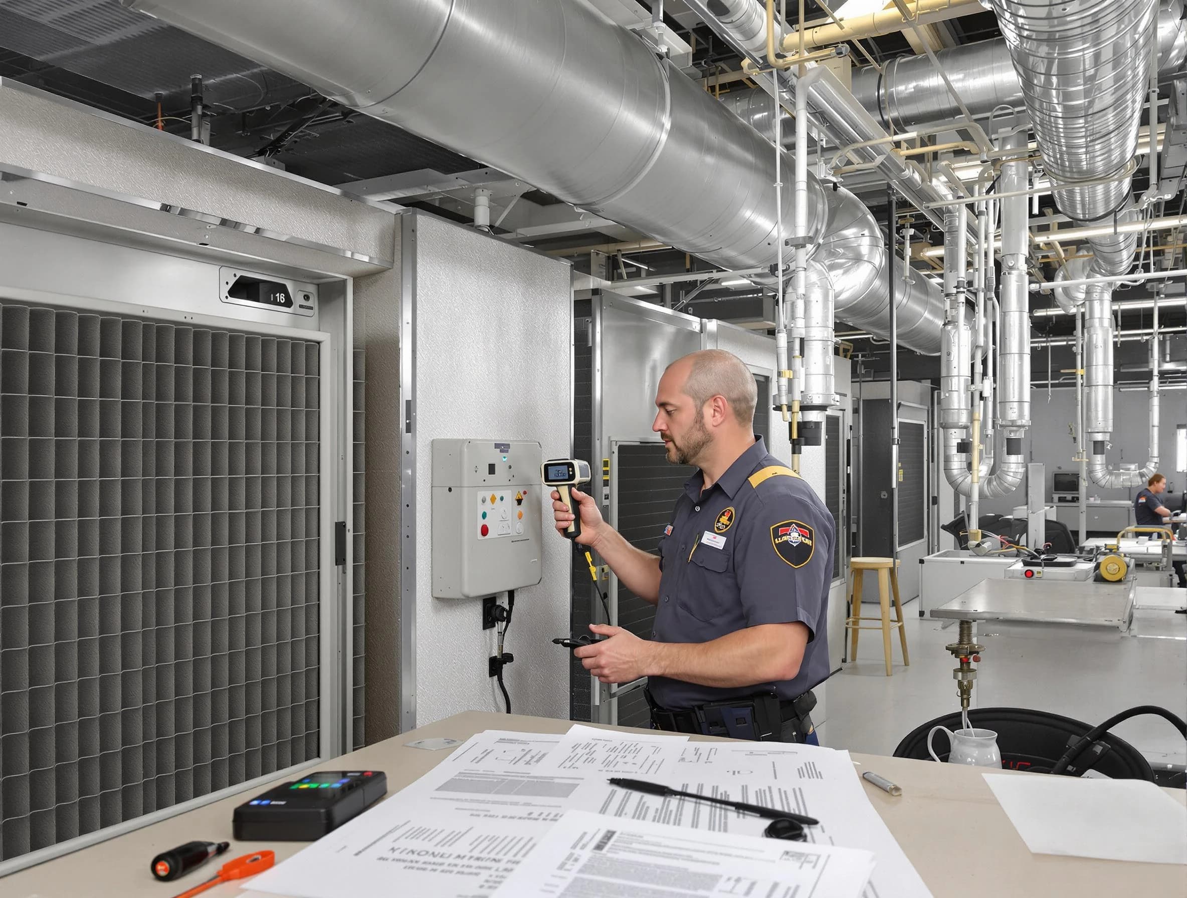 Professional filter system inspection by Columbiana Air Duct Cleaning in Columbiana