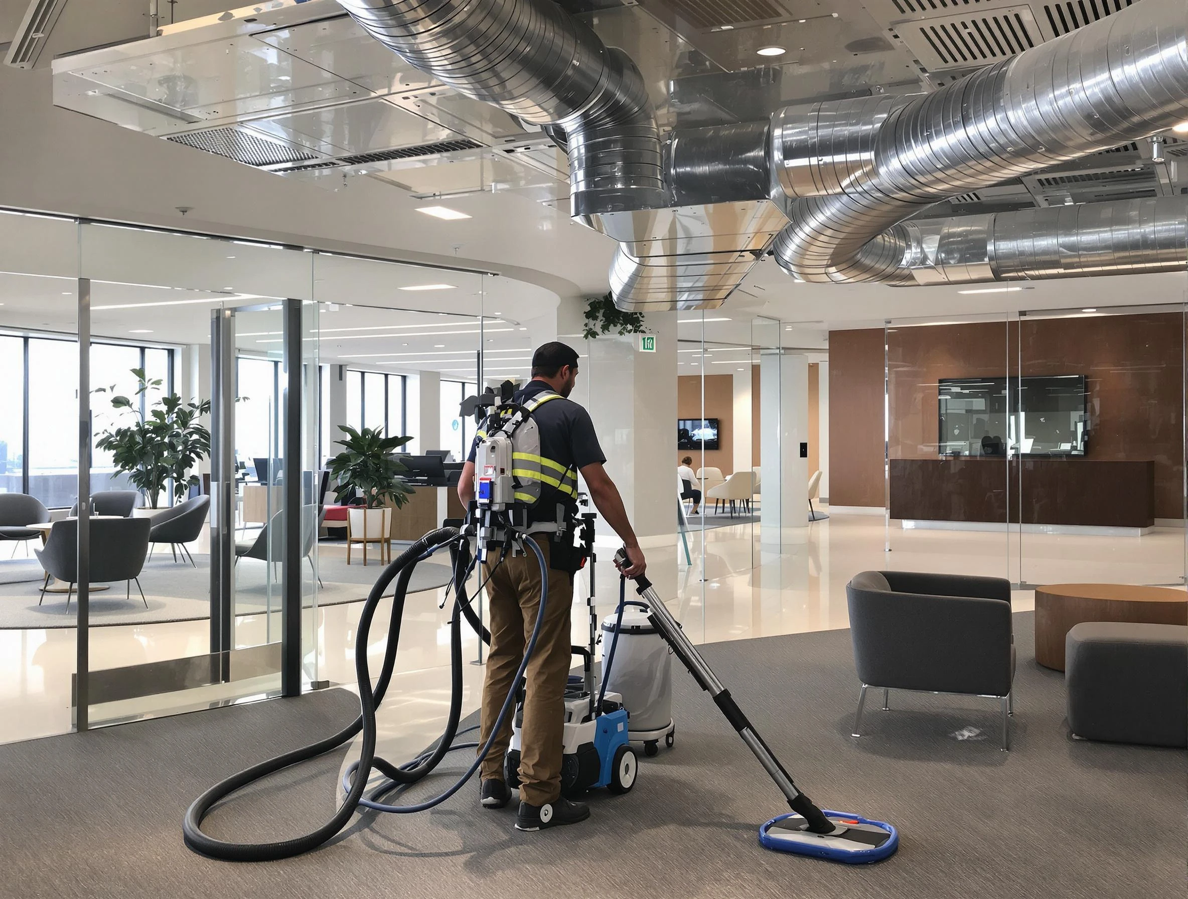 Commercial duct cleaning service by Columbiana Air Duct Cleaning in Columbiana