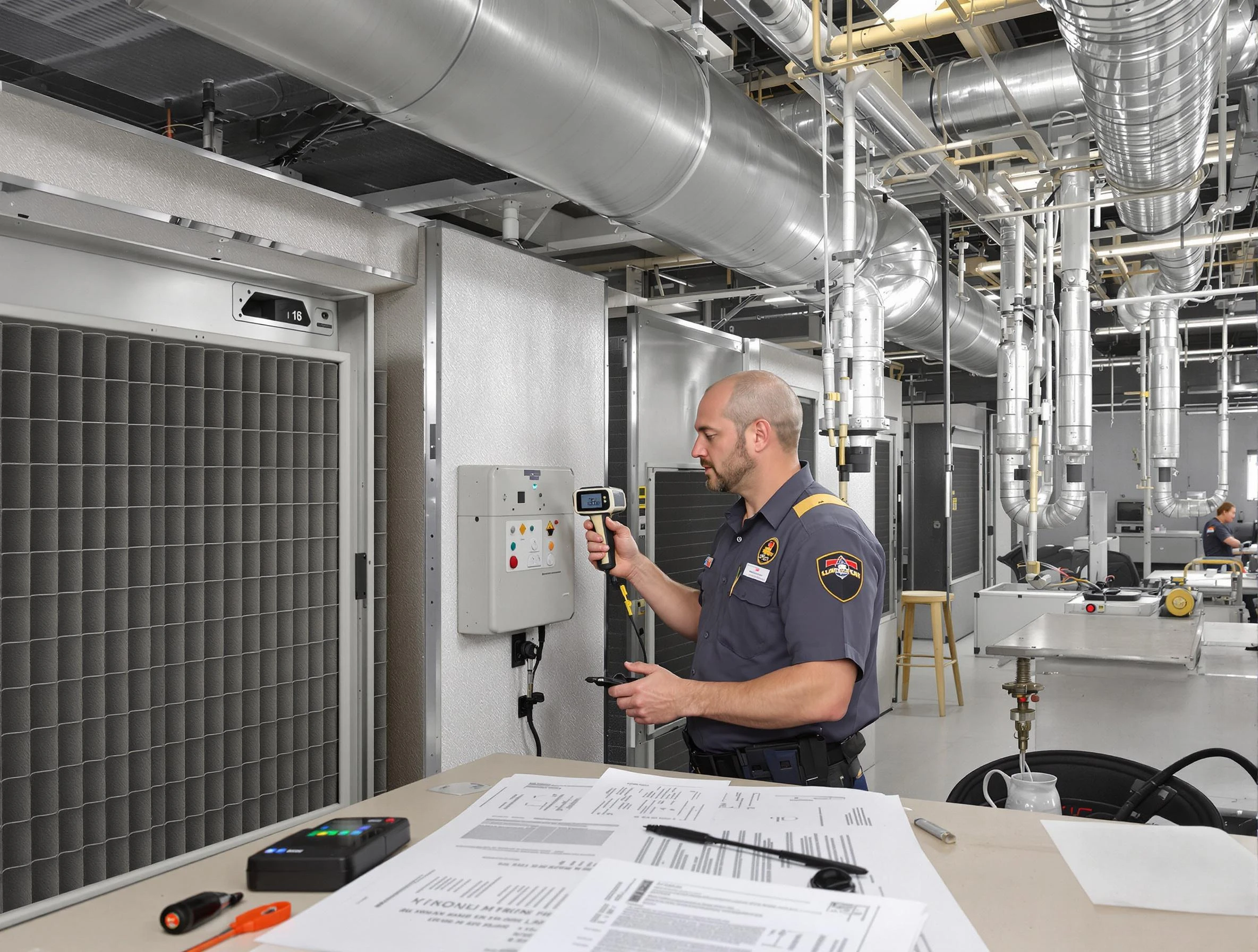 Professional filter system inspection by Columbiana Air Duct Cleaning in Columbiana